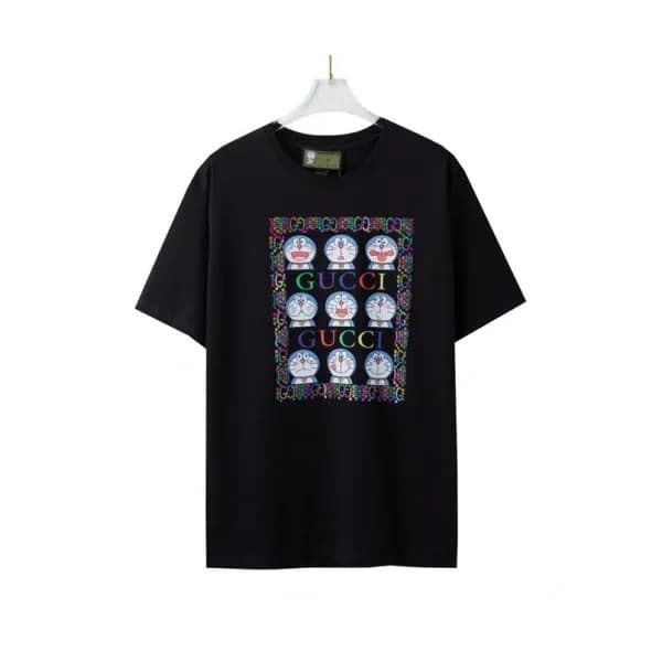 Gucci Mm/Wm Logo Short Sleeved Tshirts Black - 구찌… - 1