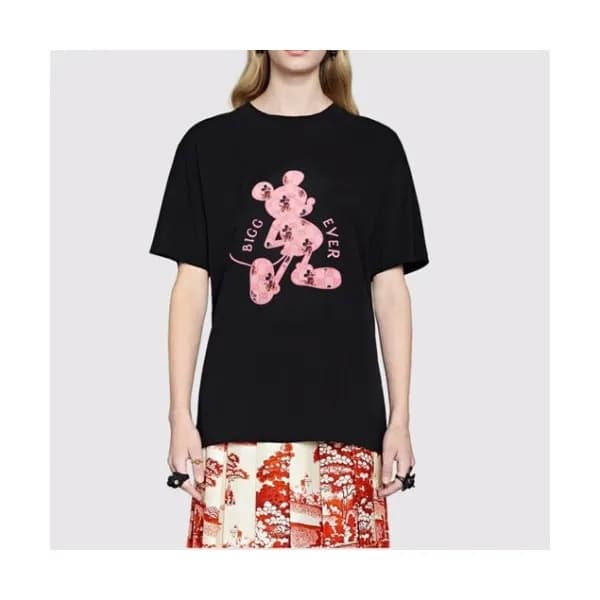 Gucci Mm/Wm Logo Short Sleeved Tshirts Black - 구찌… - 1