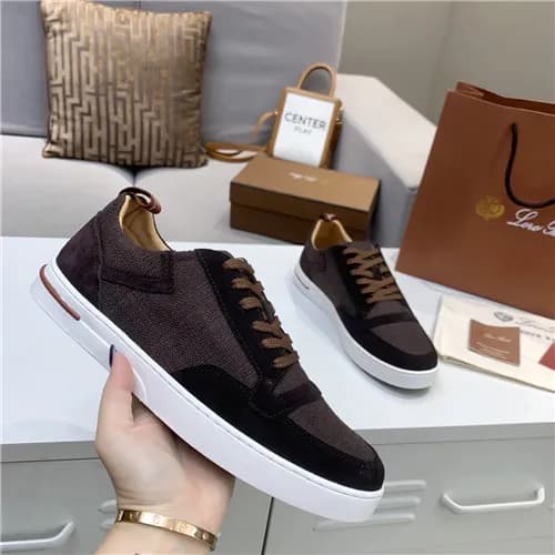 Loro Piana 2021 Men's Leather Sneakers,LOROS00… - 1