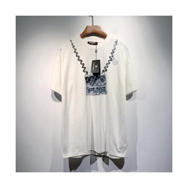 Chanel Mm/Wm 'CC' Logo Cotton Short Sleev… - 1