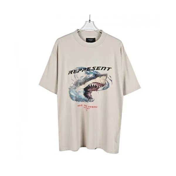 Represent Mm/Wm Wolf Logo Cotton Short Sleeved Ts… - 1