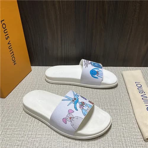 Louis Vuitton 2021 Men's Leather Slipper,LOUS2… - 1