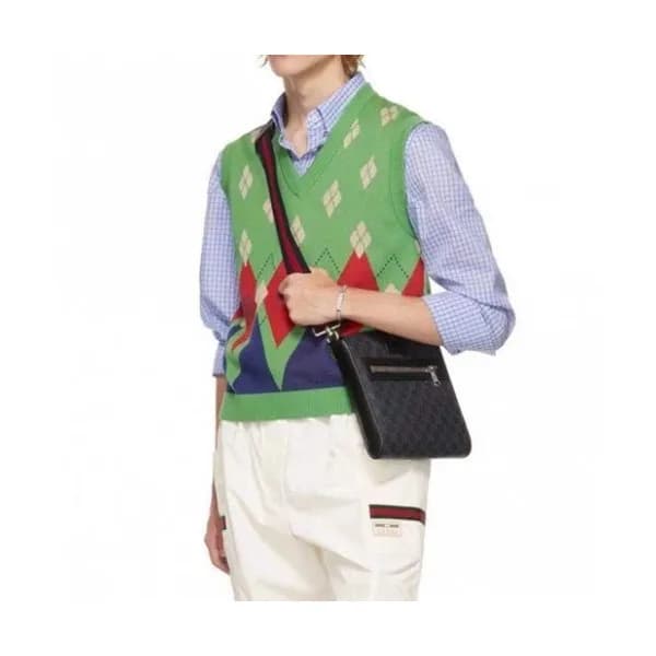 Gucci Mm/Wm V-neck Vest Green - 구찌 2021 남/녀 브이넥 조… - 1