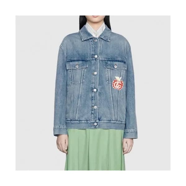 Gucci Womens Casual Jackets Blue - 구찌 2021 남/녀 로고 … - 1