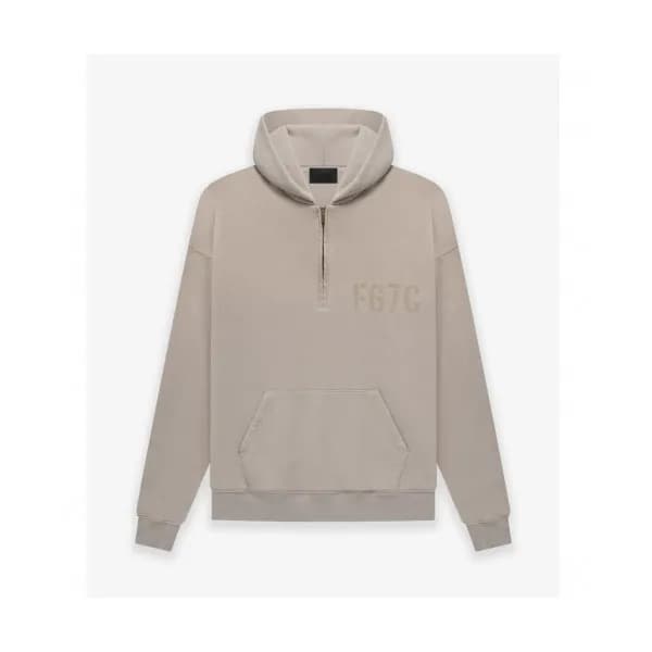 Fear of god Unisex Logo Oversize Cotton Hoodie Gr… - 1