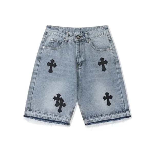 크롬하츠 남성 트렌디 블루 반바지 - Mens Blue Half-pants - chr026… - 1