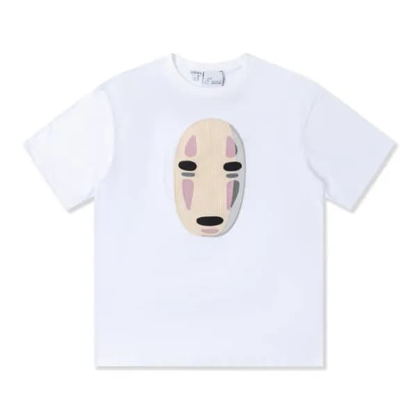 로에베 남성 이니셜 화이트 반팔티 - Mens White Tshirts - loe0584x - 1