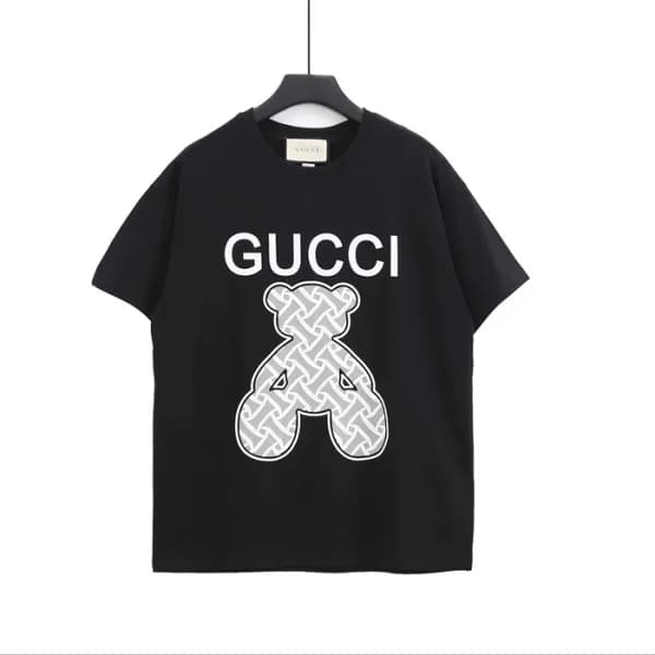 구찌 남성 크루넥 블랙 반팔티 - Mens Black Tshirts - guc04758x - 1