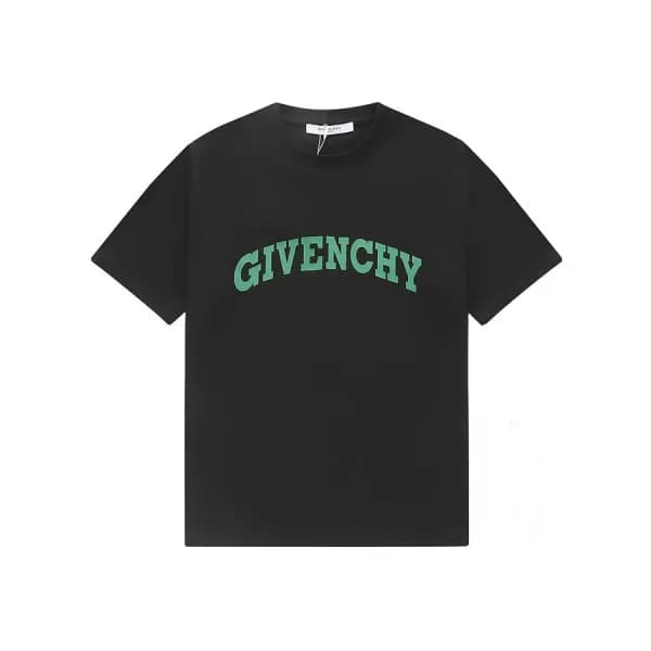지방시 남/녀 크루넥 블랙 반팔티 - Unisex Black Tshirts - giv081… - 1