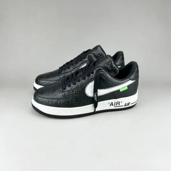 루이비통 남성 트렌디 블랙 스니커즈 - Mens Black Sneakers - lou051… - 1