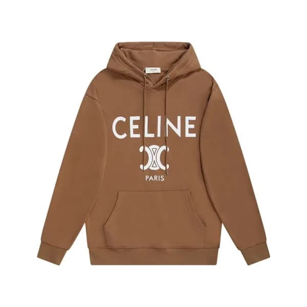 셀린느 남성 캐쥬얼 브라운 후드티 - Mens Brown Hoodie - cel0501x - 1
