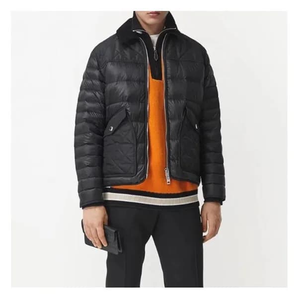버버리 남성 블랙 구스다운 자켓 - Burberry Mens Black Jackets - … - 1