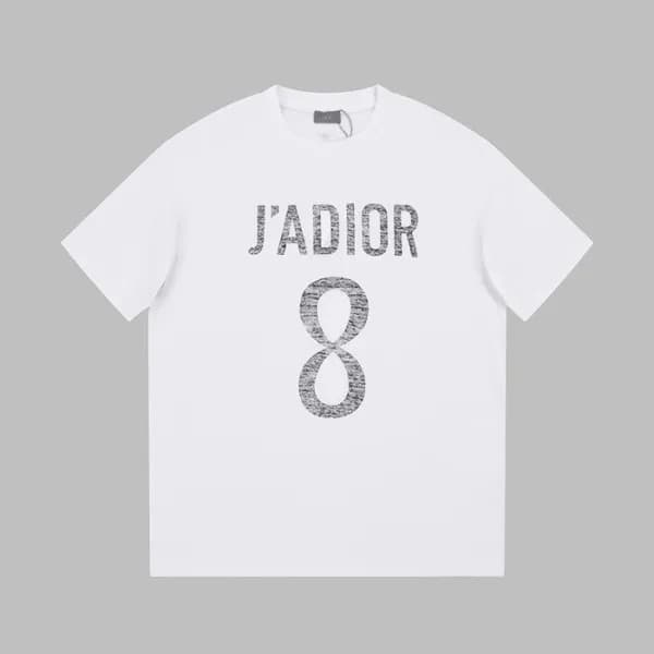 디올 남성 화이트 크루넥 반팔티 - Dior Mens White Tshirts - di26… - 1