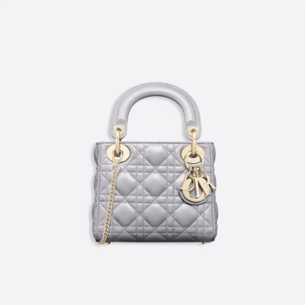 디올 여성 그레이 레이디백 - Dior Womens Gray Lady Bag - di413… - 1
