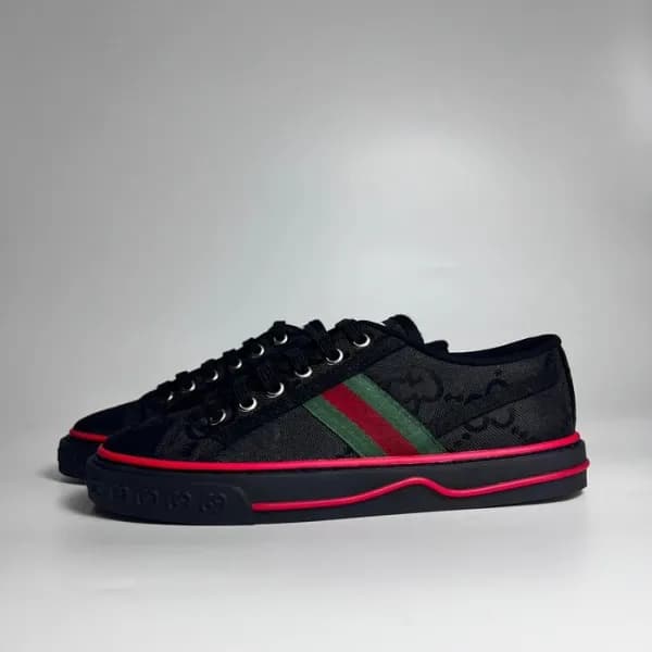 구찌 남/녀 블랙 스니커즈 - Gucci Unisex Black Sneakers- gu62… - 1