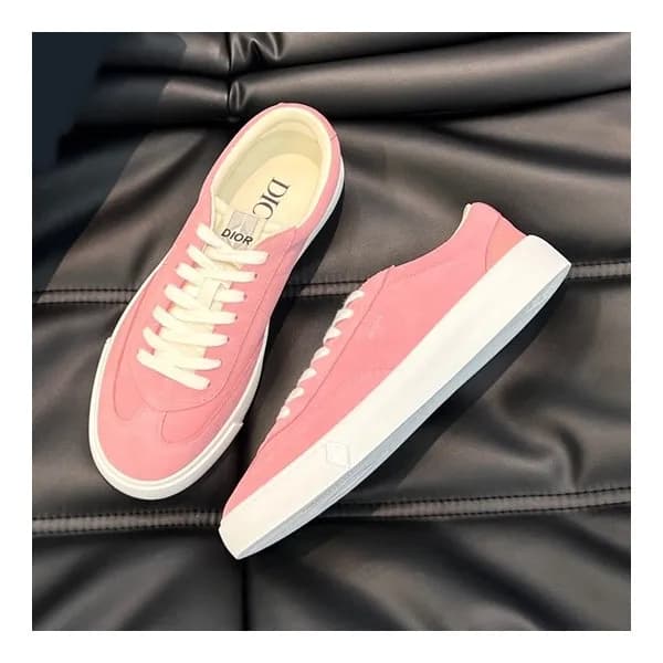 디올 남성 핑크 스니커즈 - Dior Mens Pink Sneakers - di453x - 1