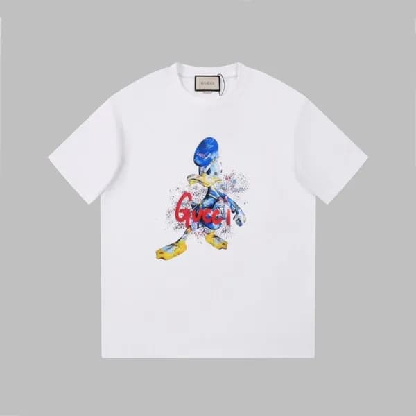 구찌 남/녀 화이트 크루넥 반팔티 - Gucci Unisex White Short slee… - 1