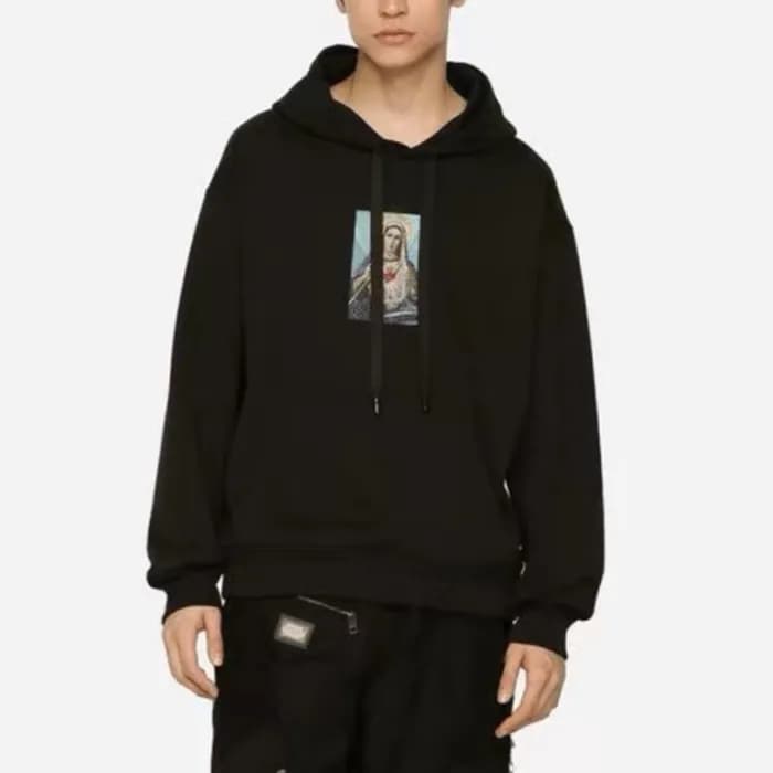 돌체앤가바나 남성 블랙 후드티 - Dolce&Gabbana Mens Black Hoodie… - 1
