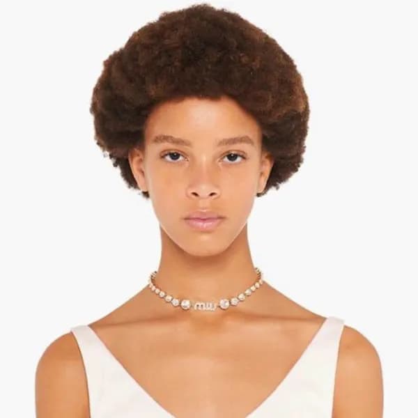 미우미우 여성 옐로우 골드 목걸이 - Miumiu Womens Gold Necklace -… - 1