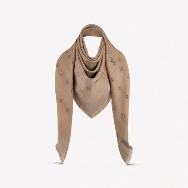 루이비통 여성 베이지 머플러 - Louis vuitton Womens Beige Muffl… - 1