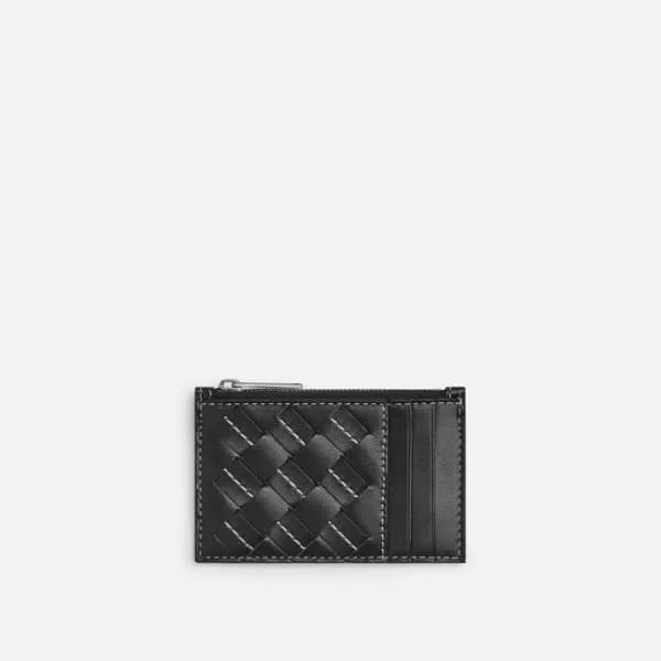 보테가베네타 남성 블랙 카드 지갑 - Bottega Veneta Mens Black Car… - 1