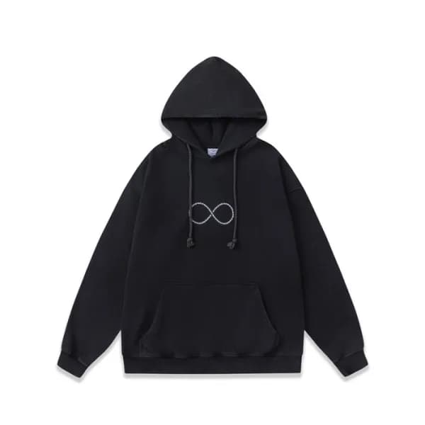 베트멍 남성 블랙 후드티 - Vetements Mens Black Hoodie - vec6… - 1