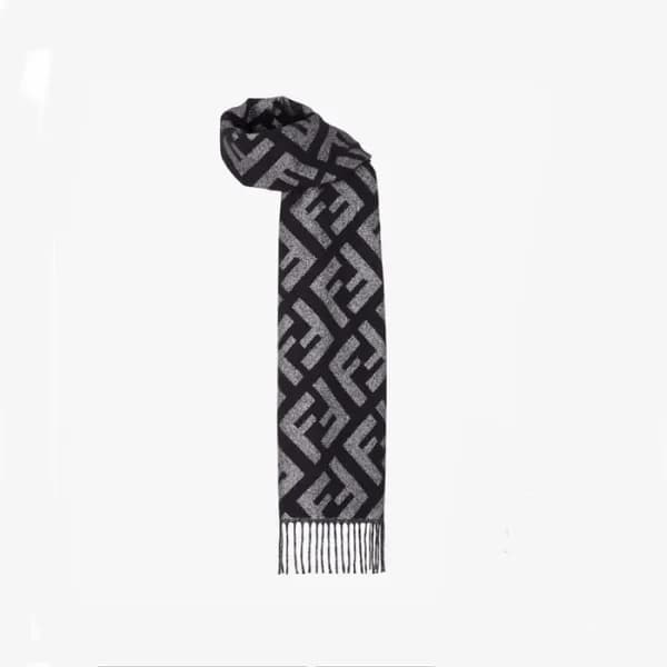 펜디 여성 블랙 머플러 - Fendi Womens Black Muffler - acc155… - 1