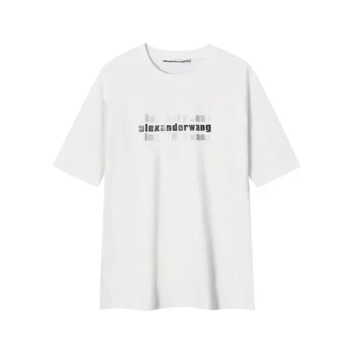 알렉산더왕 남성 화이트 반팔티 - Alexander wang Mens White Tshir… - 1