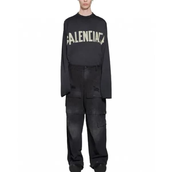 발렌시아가 남성 블랙 청바지 - Balenciaga Mens Black Jeans - ba… - 1