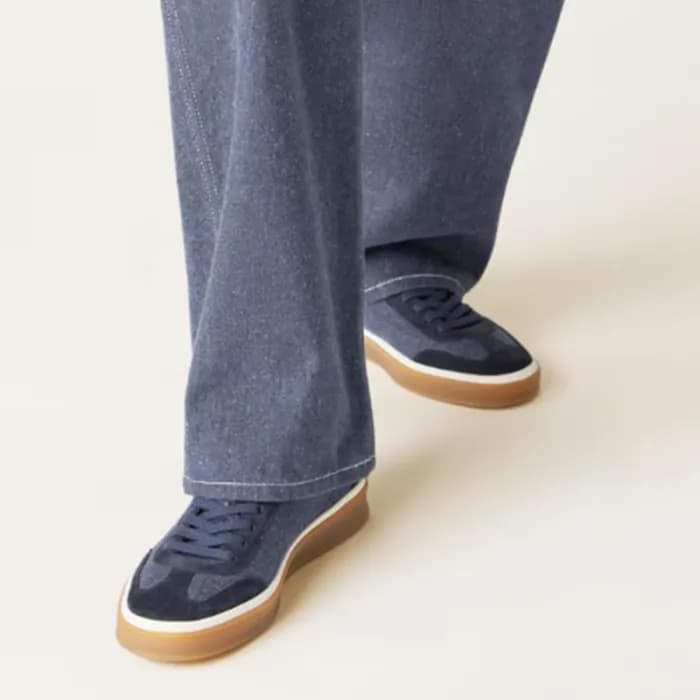 로로피아나 남성 테니스워크 스니커즈 - Loro Piana Mens Blue Sneaker… - 1