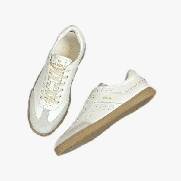 펜디 남/녀 화이트 스니커즈 - Fendi Unisex White Sneakers - fe… - 1