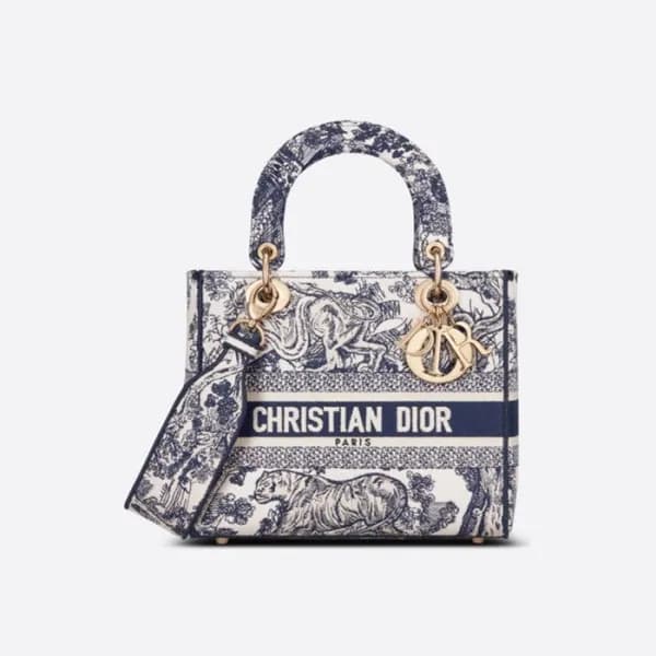 디올 여성 네이비 레이디 백 - Dior Womens Lady D-Lite Bag - di… - 1