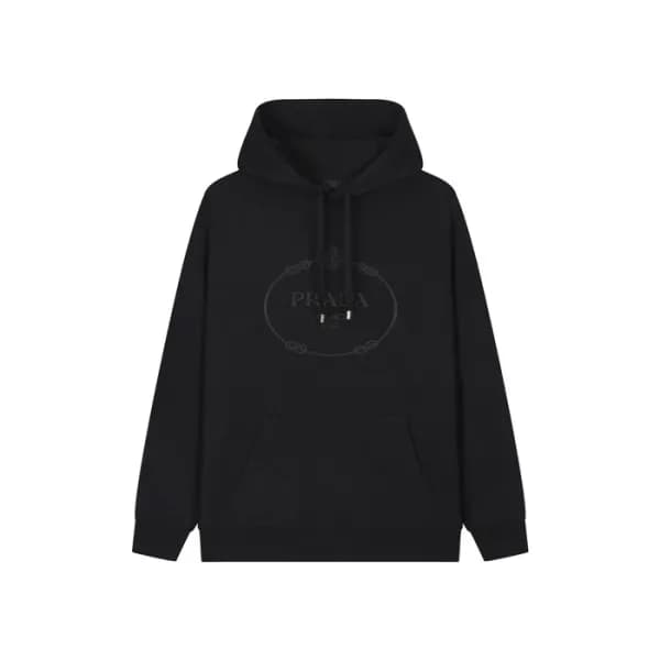 프라다 남성 캐쥬얼 후드티 - Prada Mens Black Hoodie - prc1910… - 1