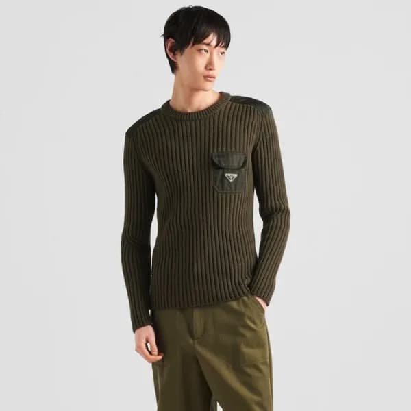 프라다 남성 라운드 스웨터 - Prada Mens Round Sweater - prc449… - 1