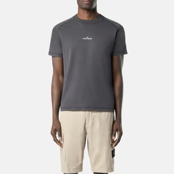 스톤아일랜드 남성 라운드 반팔 티셔츠 - Stone Island Mens Round Tsh… - 1