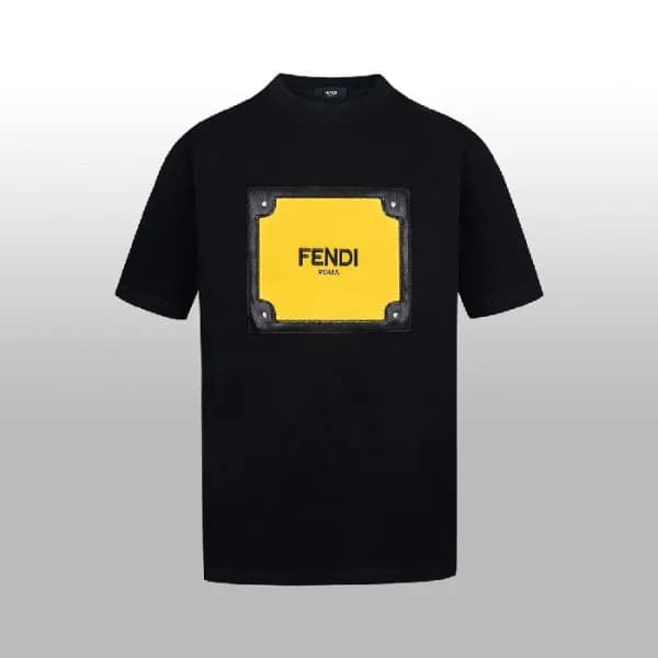 펜디 남성 라운드 반팔 티셔츠 - Fendi Mens Round Tshirt - fec72… - 1