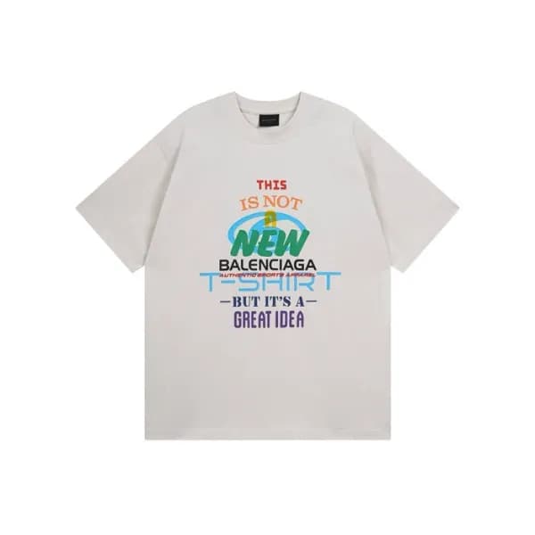 발렌시아가 남성 라운드 반팔 티셔츠 - Balenciaga Mens Round Tshirt… - 1