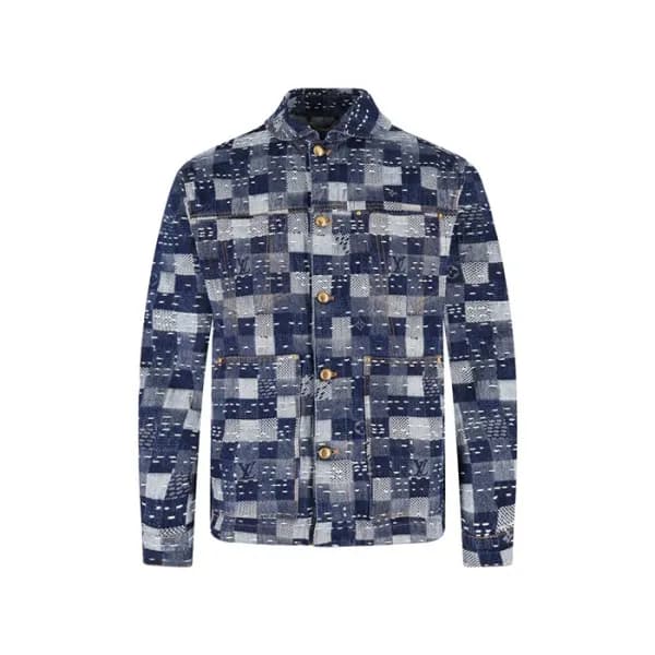 루이비통 남성 데님 재킷 - Louis vuitton Mens Denim Jacket - … - 1
