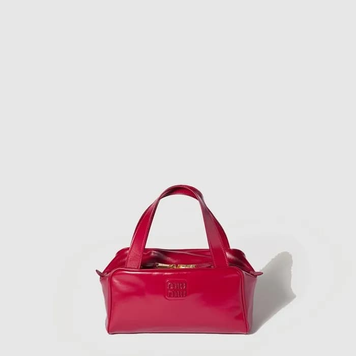 미우미우 여성 가죽 탑 핸들 백 - Miumiu Womens Leather Top Hand… - 1