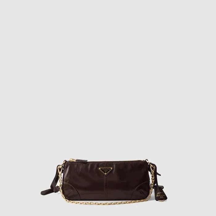프라다 여성 리에디션 2002 미디엄 가죽 숄더백 1BC221 - Prada Womens … - 1
