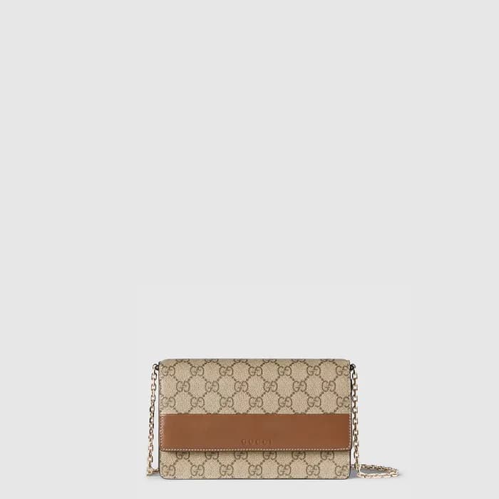구찌 여성 GG 엠블럼 체인 지갑 - Gucci Womens GG Emblem Chain … - 1