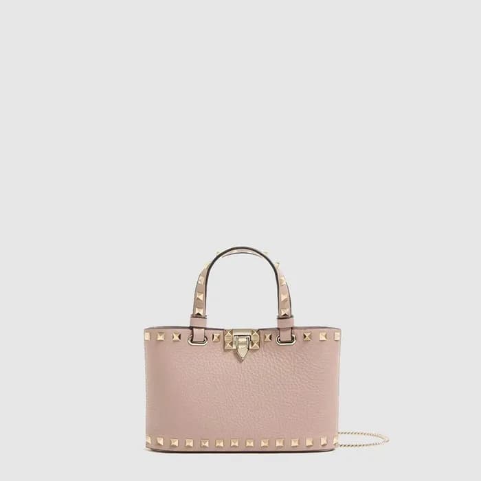 발렌티노 여성 락스터드 그레이니 미니 쇼퍼 백 - Valentino Womens Rocks… - 1