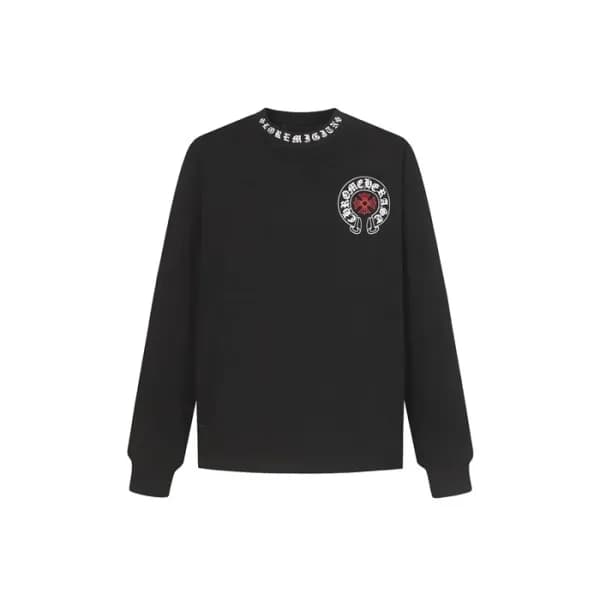 크롬하츠 남성 라운드 긴팔티 - Chrome Hearts Mens Round Tshirt … - 1