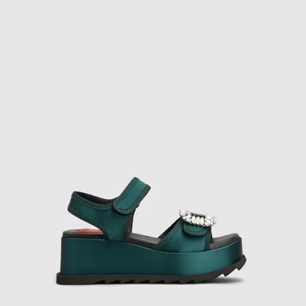 로저비비에 여성 슬라이디 비브 웨지 샌들 - Roger Vivier Womens Slidy… - 1