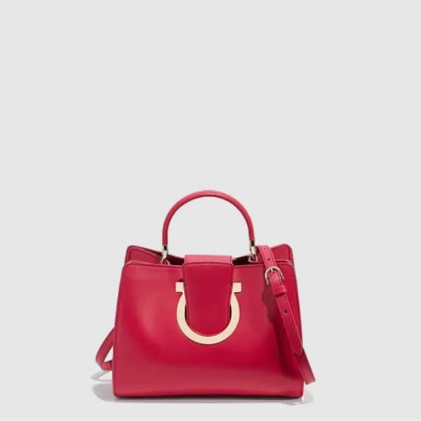 페라가모 여성 간치니 탑핸들 백 - Ferragamo Womens Gancini Top H… - 1