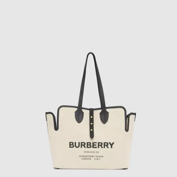 버버리 여성 캔버스 토트백 - Burberry Womens Canvas Tote Bag -… - 1