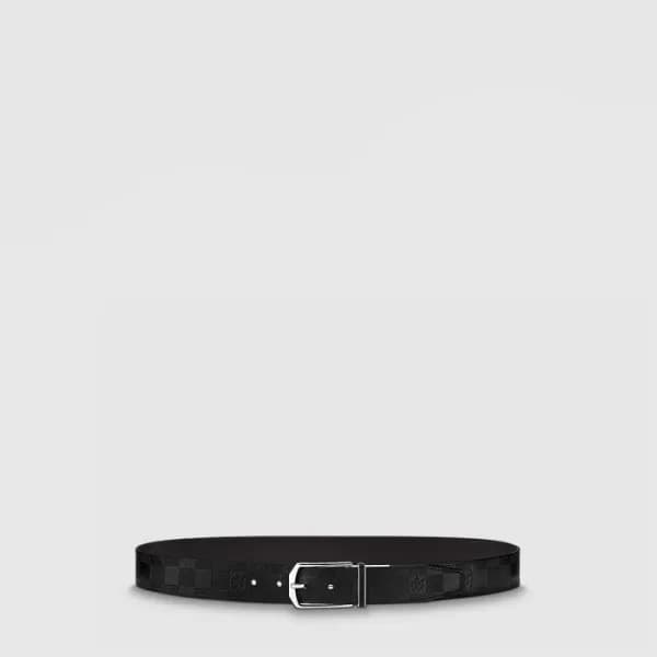 루이비통 남성 슬랜더 리버서블 벨트 - Louis vuitton Mens Slender R… - 1