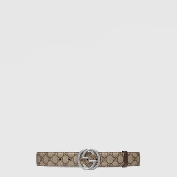 구찌 남성 인터로킹 G 버클 벨트 - Gucci Mens Interlocking G Buc… - 1