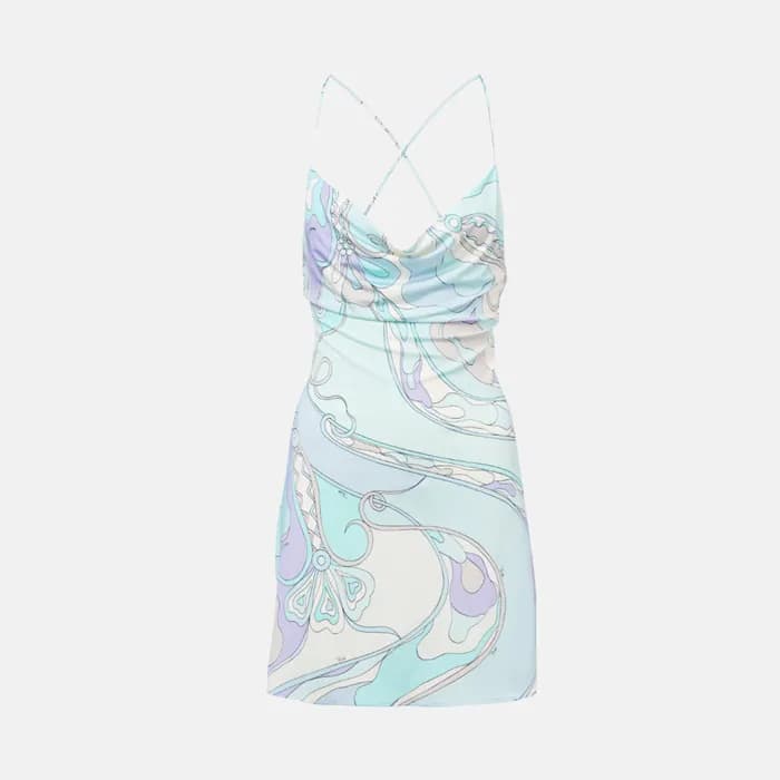 푸치 여성 오키디 저지 슬립 드레스 - Pucci Womens Orchidee Jersey… - 1