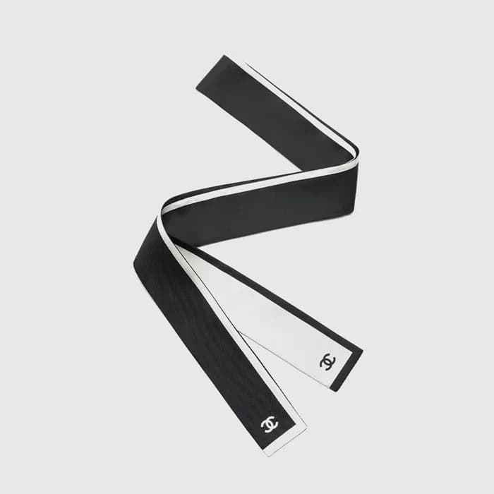 샤넬 여성 헤어밴드 실크 트윌 - Chanel Womens Silk Twill Hairba… - 1